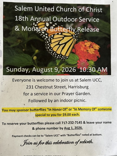 Butterfly Release Service 2026
